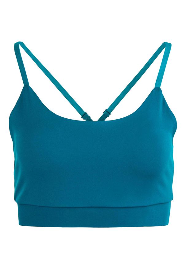 ZONE PERFECT - Ladies Yoga Top Teal M - Oddychający i elastyczny projekt. Kolor: wielokolorowy. Materiał: elastan, poliester
