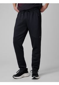 4f - 4F Spodnie treningowe szybkoschnące męskie - czarne XXL. Kolor: czarny. Materiał: skóra. Sport: fitness #2