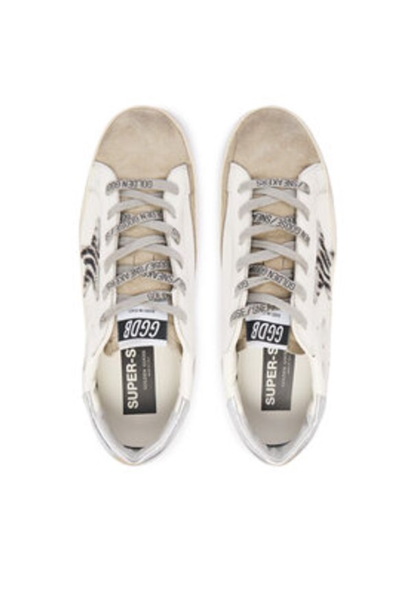 GOLDEN GOOSE Sneakersy Super-Star Classic With List GWF00101.F002692.81571 Biały. Kolor: biały. Materiał: skóra