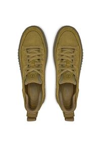 Clarks Sneakersy Somerset Lace 26176184 Zielony. Kolor: zielony. Materiał: skóra