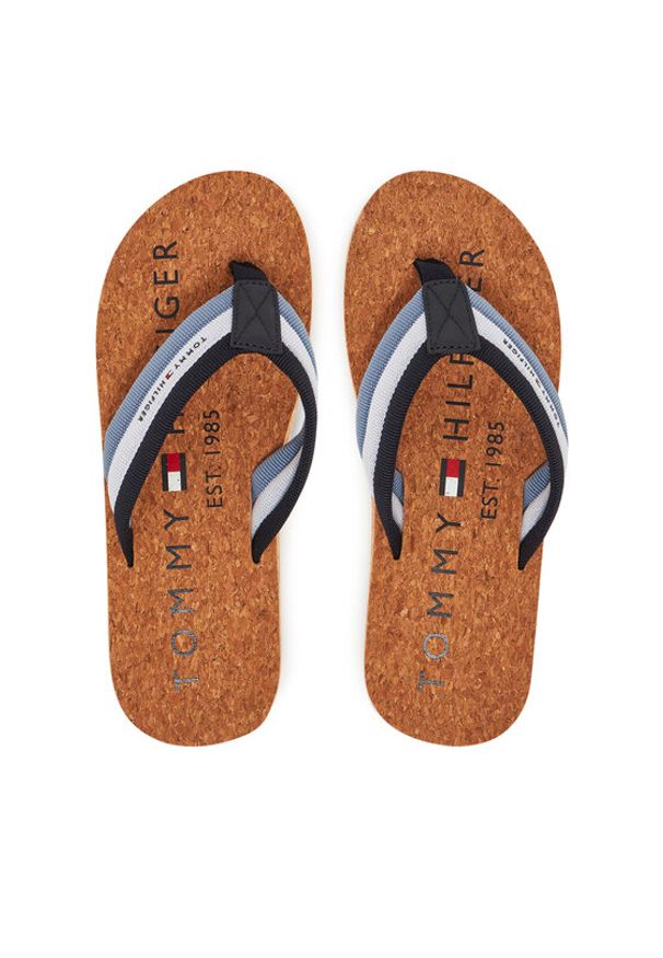 TOMMY HILFIGER - Tommy Hilfiger Japonki FM0FM05647 Niebieski. Kolor: niebieski. Materiał: materiał