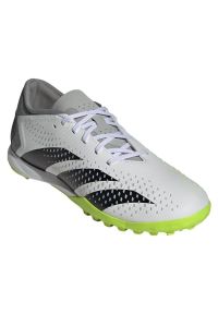 Adidas - Buty adidas Predator Accuracy.3 L Tf M GZ0003 białe białe. Kolor: biały. Materiał: materiał