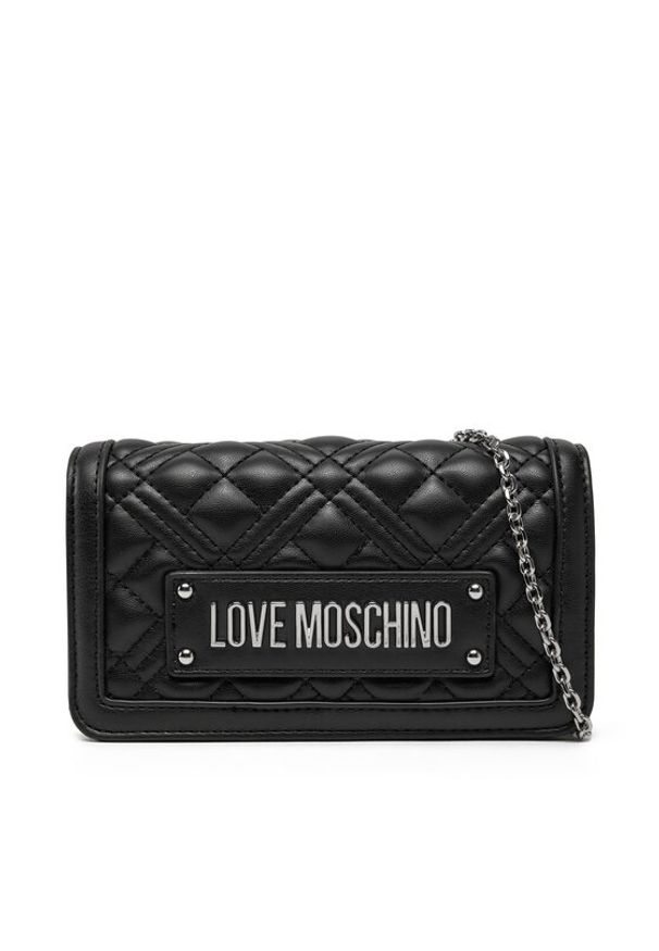 Love Moschino - LOVE MOSCHINO Torebka JC5681PP1MLA000B Czarny. Kolor: czarny. Materiał: skórzane