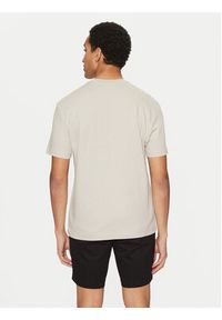 Calvin Klein T-Shirt Micro Logo K10K109894 Beżowy Regular Fit. Kolor: beżowy. Materiał: bawełna