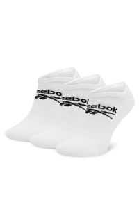 Reebok Zestaw 3 par niskich skarpet unisex R0353-SS24 (3-pack) Biały. Kolor: biały