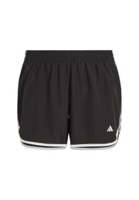 Adidas - Marathon 20 Running Shorts (Plus Size). Kolekcja: plus size. Kolor: czarny, biały, wielokolorowy. Materiał: materiał. Sport: bieganie