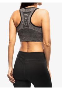 Biustonosz sportowy Smartwool Intraknit Racerback Bra. Kolor: czarny