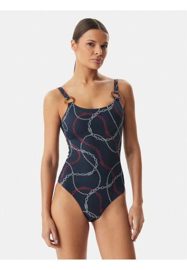 TOMMY HILFIGER - Tommy Hilfiger Strój kąpielowy UW0UW06481 Granatowy. Kolor: niebieski. Materiał: syntetyk