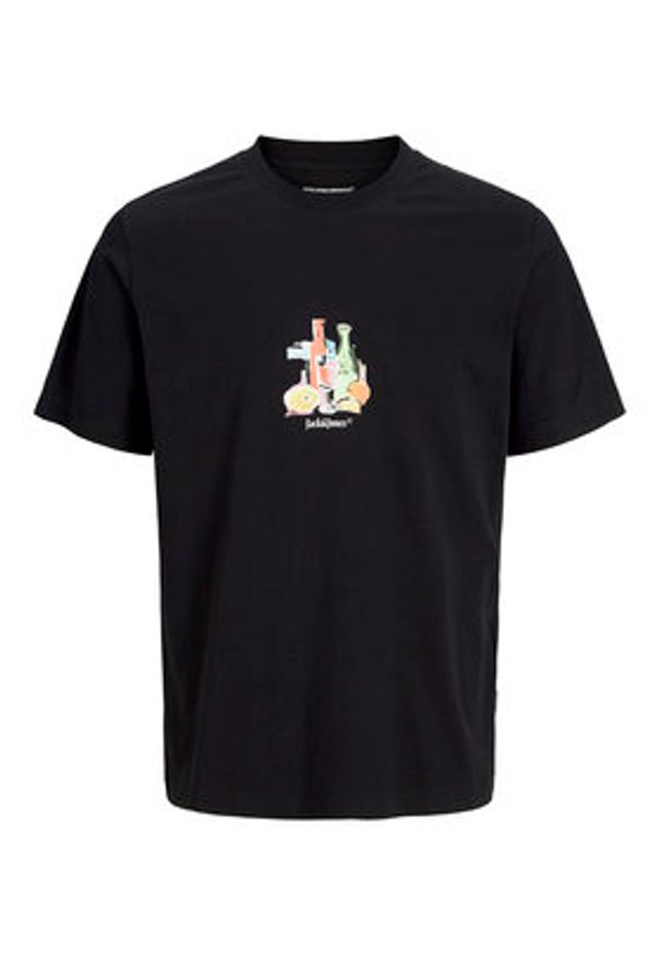 Jack & Jones T-Shirt Varenna 12273162 Czarny Regular Fit. Kolor: czarny. Materiał: bawełna