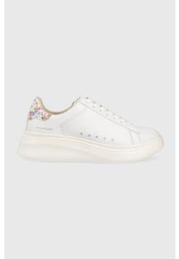 MOA Concept buty skórzane double gallery kolor biały. Nosek buta: okrągły. Zapięcie: sznurówki. Kolor: biały. Materiał: skóra