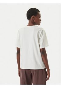 Liu Jo Sport T-Shirt TA6266 JS923 Écru Regular Fit. Kolor: kremowy. Materiał: bawełna. Styl: sportowy #2