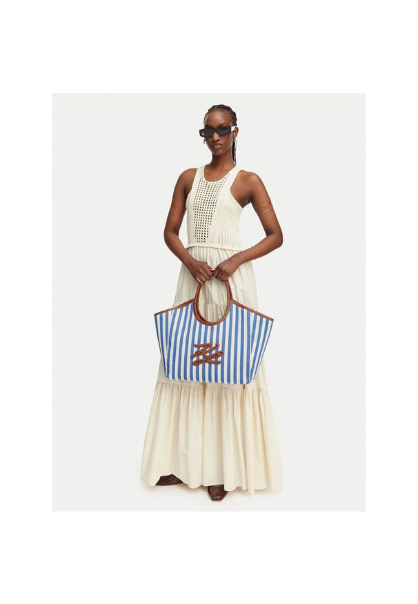 Karl Lagerfeld - Torebka KARL LAGERFELD. Kolor: niebieski