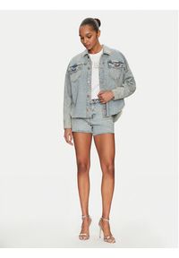 Guess Kurtka jeansowa W5GN90 D5LQ2 Niebieski Regular Fit. Kolor: niebieski. Materiał: bawełna #4