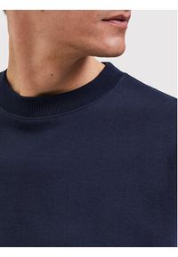 Selected Homme T-Shirt Corton 16085663 Granatowy Oversize. Kolor: niebieski. Materiał: bawełna