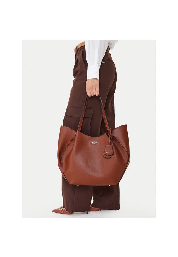 Torebka Guess. Kolor: brązowy