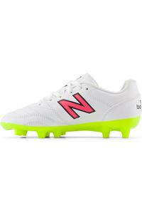 Korki dziecięce New Balance 442 ACADEMY JNR FG V2 JS43FWH2 – białe. Kolor: biały. Materiał: materiał, syntetyk. Szerokość cholewki: normalna. Sport: piłka nożna #3