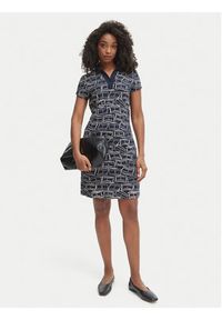 TOMMY HILFIGER - Tommy Hilfiger Sukienka codzienna 1985 Pique WW0WW49719 Granatowy Regular Fit. Okazja: na co dzień. Kolor: niebieski. Materiał: bawełna. Typ sukienki: proste. Styl: casual #2