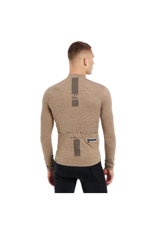 Koszulka kolarska z długim rękawem Protest Prtbrasvel. Kolor: wielokolorowy, beżowy, brązowy. Długość rękawa: długi rękaw. Długość: długie. Sport: kolarstwo