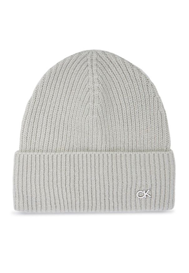 Calvin Klein Czapka K60K612592 Szary. Kolor: szary. Materiał: wełna