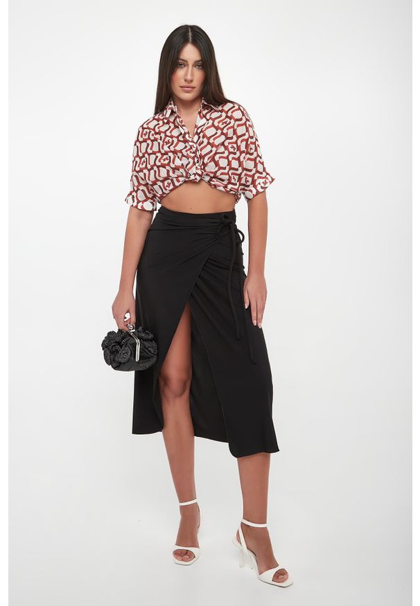 Max Mara Beachwear - Koszula damska z jedwabiem Ariete MAX MARA BEACHWEAR. Materiał: jedwab