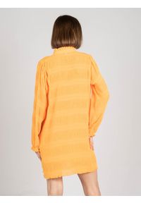 Patrizia Pepe Sukienka | 8A0854/A8R2 | Kobieta | Pomarańczowy. Kolor: pomarańczowy. Materiał: poliester. Długość rękawa: długi rękaw. Wzór: aplikacja. Długość: mini #6