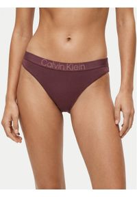 Calvin Klein Underwear Stringi LV00QD5292 Bordowy. Kolor: czerwony. Materiał: bawełna #1