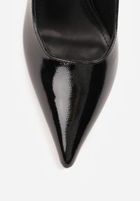 Renee - Czarne Sandały Lakierowane na Szpilce Vices Typu Slingback Tilazea. Zapięcie: sprzączka. Kolor: czarny. Materiał: lakier. Obcas: na szpilce. Styl: elegancki, wizytowy #7