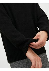 Jack & Jones - Jack&Jones Sweter Rollie 12215468 Czarny Relaxed Fit. Kolor: czarny. Materiał: syntetyk #5