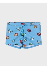 Sinsay - Kąpielówki z nadrukiem Marvel - niebieski. Kolor: niebieski. Wzór: nadruk, motyw z bajki #1