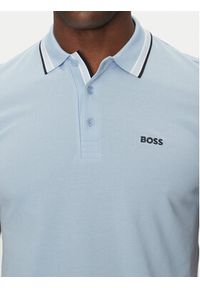 BOSS Polo Paddy 50469055 Błękitny Regular Fit. Typ kołnierza: polo. Kolor: niebieski. Materiał: bawełna