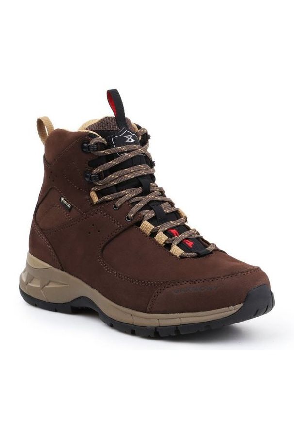 Buty trekkingowe Garmont Trail Beast Mid Gtx Wms W 481208-615 brązowe czarne. Kolor: czarny, wielokolorowy, brązowy. Materiał: zamsz, tkanina, nubuk, syntetyk, skóra, materiał. Szerokość cholewki: normalna