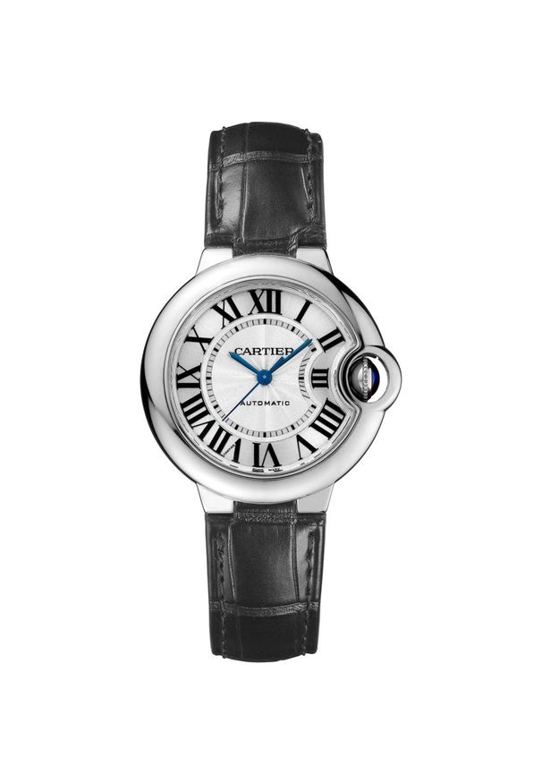 Cartier - CARTIER ZEGAREK Ballon Bleu WSBB0030. Rodzaj zegarka: analogowe. Materiał: syntetyk, skóra