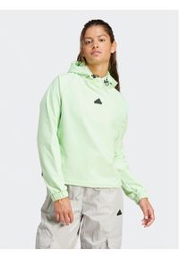 Adidas - adidas Bluza City Escape IS3014 Zielony Loose Fit. Kolor: zielony. Materiał: syntetyk #1