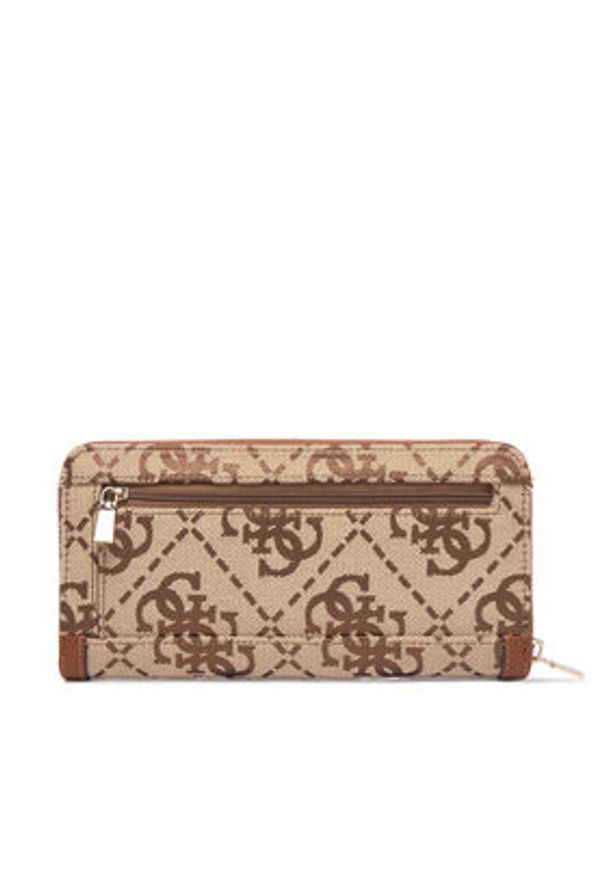 Guess Portfel Audrey Logo Slg SWJG97 55146 Brązowy. Kolor: brązowy. Materiał: materiał