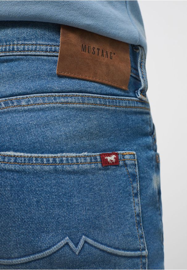 Mustang - MUSTANG Style Orlando Slim MĘSKIE SPODNIE JEANSOWE DENIM BLUE 1013418 5000 583