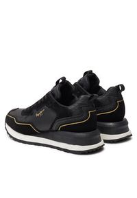 Pepe Jeans Sneakersy PLS60012 Czarny. Kolor: czarny. Materiał: skóra, zamsz #4