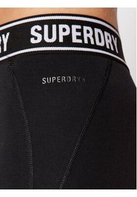 Superdry Legginsy Corporate Logo Tape W7010627A Czarny Slim Fit. Kolor: czarny. Materiał: bawełna #5