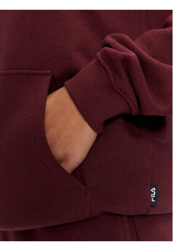 Fila Bluza Unisex Brunssum FAU0145 Bordowy Regular Fit. Kolor: czerwony. Materiał: bawełna