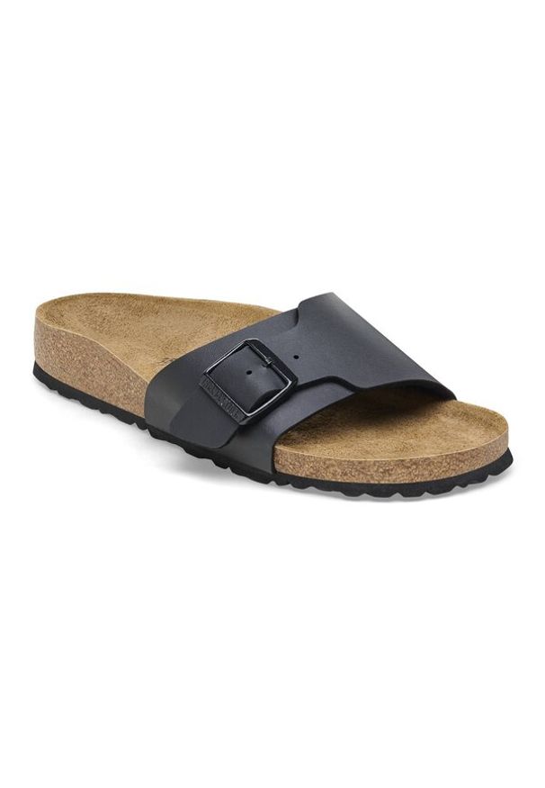 Birkenstock Catalina BS Birko-Flor Klapki damskie. Kolor: czarny