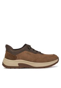 Sneakersy Rieker. Kolor: brązowy