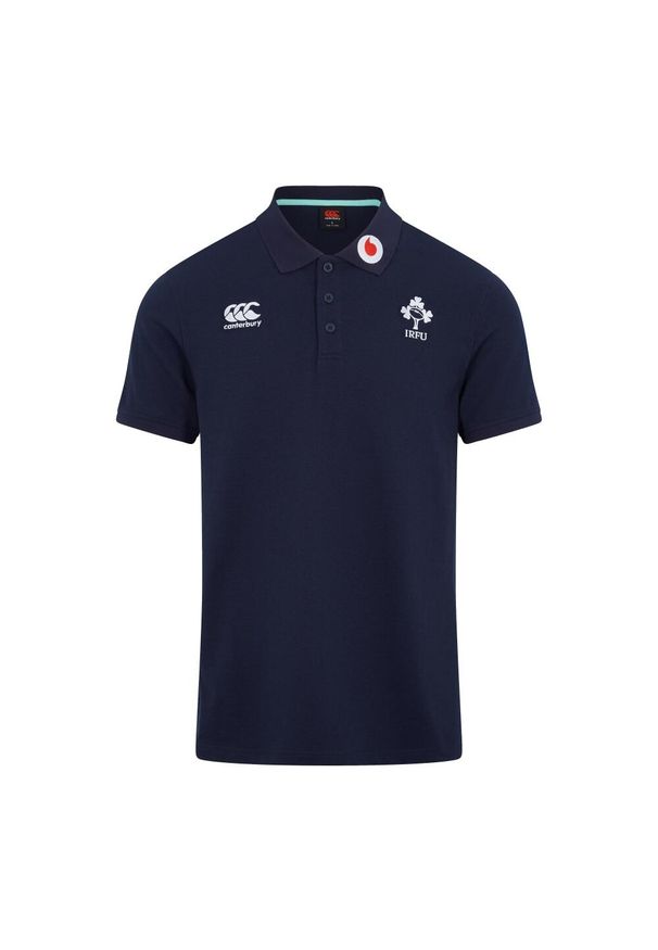 CANTERBURY - Polo Irlande Team 2023. Typ kołnierza: polo. Kolor: niebieski, szary, wielokolorowy. Materiał: bawełna. Styl: elegancki
