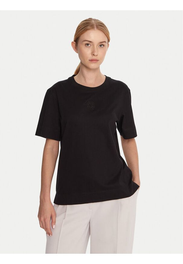 BOSS T-Shirt Elpha 50551443 Czarny Regular Fit. Kolor: czarny. Materiał: bawełna