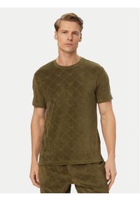 Emporio Armani T-Shirt EM000692 AF20449 F7014 Zielony Regular Fit. Kolor: zielony. Materiał: bawełna #1