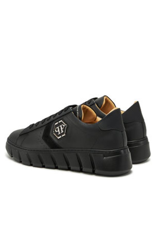 Philipp Plein - PHILIPP PLEIN Sneakersy SAES USC0698 PLE075 Czarny. Kolor: czarny. Materiał: skóra