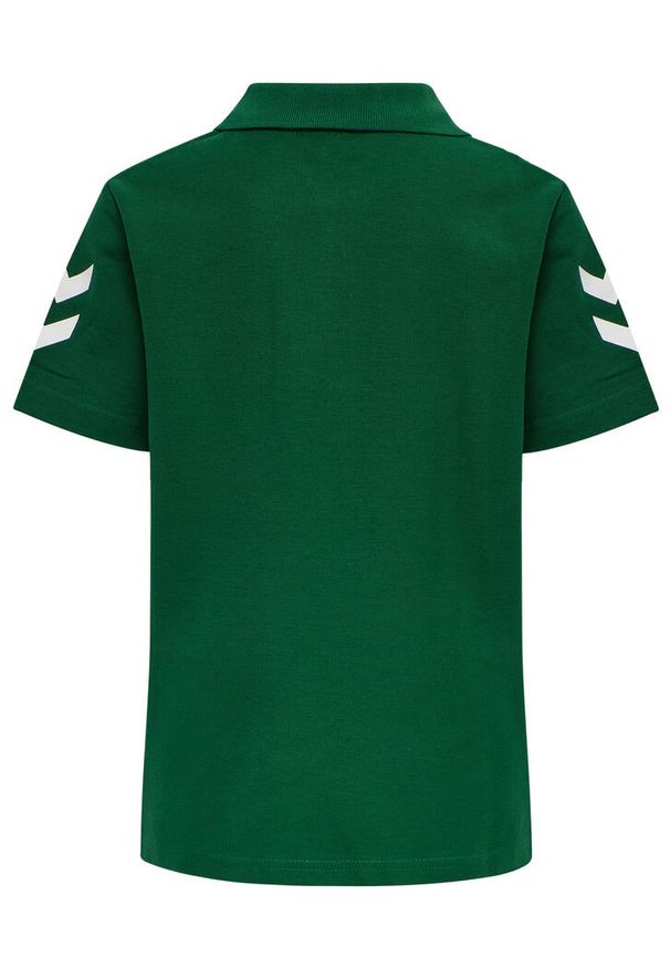 Koszulka tenisowa polo dla dzieci Hummel Go Kids Cotton Polo. Typ kołnierza: polo. Kolor: biały, wielokolorowy, zielony. Sport: tenis
