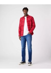 Wrangler - WRANGLER LS SIGN OFF TEE MĘSKA KOSZULKA Z DŁUGIM RĘKAWEM LOGO WHITE W70KD3989 112320268. Długość rękawa: długi rękaw. Długość: długie #2