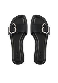 Hugo - HUGO Klapki Amaryl 50563661 Czarny. Kolor: czarny. Materiał: skóra #6