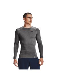 Bluza Under Armour Heatgear Compression Longsleeve, Mężczyźni. Kolor: szary. Materiał: poliester, materiał. Długość rękawa: długi rękaw #1