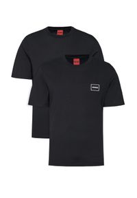 Hugo - HUGO Komplet 2 t-shirtów Dugopak 50548566 Czarny Regular Fit. Kolor: czarny. Materiał: bawełna