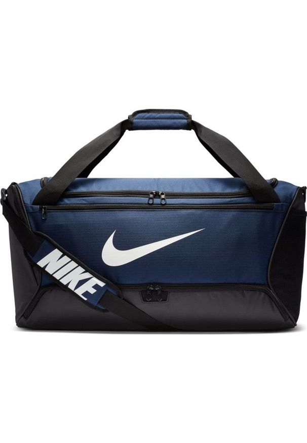 Nike Torba sportowa Brasilia granatowa 61 l. Kolor: niebieski